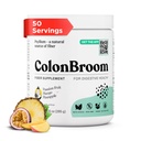 ColonBroom Psyllium Husk pulver med Stevia (Tropiske frukter) - Colon renser for bloating Relief & Gut Helse - Colon Broom Fiber Powder Drink - Vegansk Fiber Powder Stevia Supplement, 50 Services