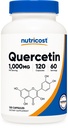 Nutricost Quercetin 1000 mg, 120 kapsler - Vegetariske kapsler, 60 serveringer, 500 mg per kapsel, ikke-GMO, Glutenfri