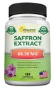 aSquared Nutrition Saffron kosttilskudd - 120 kapsler - Saffron Extract Supplement piller - ren saffron alternativ til pulver, te, tråder og gummier