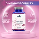 4-IN-1 URI POWER COMPLEX 1350mg - 60 dager - D Mannose, Cranberry, Hibiscus og Dandelion Herb - Rengjør naturlig Bladder og urinveistrakt Tract spesialisert tilnærming for UTI unngåelsespakke med 2