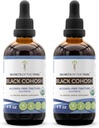 Hemmeligheter i Tribe Black Cohosh USDA Økologisk | Alkohol-fri ekstrakt, høy potens Herbal Drops | Laget av 100% sertifisert organisk svart cohosh (cimicifuga Racemosa) Tørket rot 2x4 oz