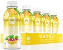 RYSE Clear Protein Drink - Jell-O Island Pineapple - 100 kalorier, 22g Whey Isolate Protein Shake, Sukker-fri, 0g Fat & Laktose-fri - Forfriskende Ready-to-Drink Drikke - 16,9 fl oz Flasker (12-Pack)