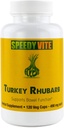 SpeedyVite® Tyrkia Rhubarb formel | Støtter Bowell funksjon* | Colon Detox og Cleanse formel | Inneholder Cascara Sagrada, Senna, Psyllium, Aloe Vera, Slippery Elm og Mer (1x 120 Veg Caps)