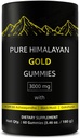 Ren Himalayan gull gummies | Rik på Ashwagandha, Gokshura fulvic Acid 85 mikronæringer for menn, kvinner | Nei lagt til sukker | Ikke-GMO | Naturlig organisk 60 gummier per boks