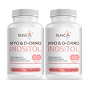 Myo-Inositol & D-Chiro Inositol Supplement for kvinner - Ideell 40:1 Forhold - Støtte kvinners hormonbalanse og fruktbarhet & egghelse - Vegansk pulverkapsler - 60-dagers forsyning