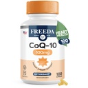 FREEDA CoQ10 100mg - Kosher Coenzym Q10 kosttilskudd for kardiovaskulær hjertehelse, blodtrykksstøtte, oral gum helse, og sunn aldring - ren CoQ10 kapsler, 100 count