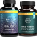 Primal Harvest Probiotika & Visjon Kosttilskudd for kvinner og menn Visjon og øye støtte kompleks med Lutein, Zeaxanthin Bundle