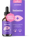 JoySpring Herbal Libido Support for kvinner - Horny Goat Weed og Ashwagandha flytende dråper - Maca Root, Fenugreek og rød Ginseng for velvære og vitalitet
