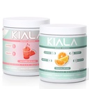 Kiala Ernæring Super Greens, Økologisk Grønn pulver, Spirulina & Klorella Superfood pulver, Sukker & Glutenfri Vegan, Spectra Blande, Vannmelon & Tropisk Slush 2 Pack