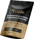 LUAL Glukosaminsulfat Kaliumkloridtabletter Diett Supplement for inflammasjon, Glukosamina para las Articulaciones, Glukosaminsulfat 1000 mg 200 Antall