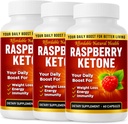 Bringebær keton kapsler, all-naturlig formel, kan støtte aktiv sunn livsstil, 1000 mg Supplement, 180 kapsler, 6 måneders forsyning, vegan, ikke GMO