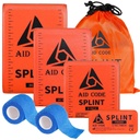 Førstehjelp Splint 36" X 4.3",Emergency Splint Kit for Arm Ben Broken Bones Fracture, Ideell for idrett, Hjem, Førstehjelp Påfylling og Kjæledyr (4 pakke kombinasjon)