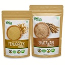 ORGANIC ZING Shatavari- 454g & Fenugreek pulver- 227g