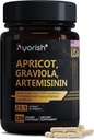 Aprikosekstrakt 1000 mg med Soursop Graviola & Artemisin Extract Capsule (120 greve), ikke-GMO