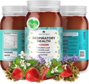 TrueSeaMoss Pro-Line Gel - Respirasjonshelse - 5 + Flavors - Fruit Gel med Premium Sea Moss & Kalium - Vegan-vennlig - Vitamin & Mineral Rich Supplement - laget i USA (Strawberry, Pakke med 1)