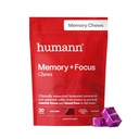 HumanN SuperBeets Hjerne Kosttilskudd for hukommelse og fokus Chews, Mental Alerthet, klinisk studert Nootropics, Resveratrol Supplement Plus Beet Root pulver, Blåbær Pomegranate Flavor, 30 greve