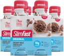 SlimFast måltid utskifting riste, opprinnelig kremet melk sjokolade, 10g klar til å drikke protein, 11 fl. Oz flaske, 4 greve (pakke på 3) (pakke May Vary)