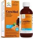Terry Naturally CuraMed Syrup - Brain & Immune Helse Støtte Supplement - Curcumin Absorpsjon Formel med gurkemeie essensiell olje - Glutenfri & Vegan Supplement - 8 fl oz