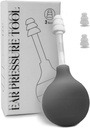 Naturlig øretrykk relief enhet, megrain relief produkter gjennom indre øretrykk, fly øreverk smerte relief suksjon enhet for flyging (Gray)