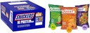 SNICKERS Hi Protein Peanut Caramel Bar bulk boks, Quest Tortilla Protein Chips Variety Pack