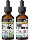 BIO KRAUTER Black Cohosh Tinktur 2 Fl. Oz. & Rød Clover Tinktur 2 Fl. Oz.