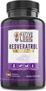 Trans-Resveratrol med antioksidanter 180 kapsler med Acai Berry, Grape Seed, og Green Tea Leaf Extract, 1450 mg. Støtter Cardiovaskulær helse og immunsystem