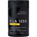 Idrettsforskning CLA - 1250mg med aktiv konjugert Linolsyre for menn og kvinner | Ikke-GMO, Soja & Glutenfri - 95% (90 Softgels)