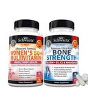 BioSchwartz daglig multivitamin for kvinner 50 og over (1 måneds forsyning) Plus beinstyrke Mineral Supplement med kalsium og magnesium (1 måneds forsyning)