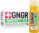 +GNGR immunitetshjelp Organisk Ginger, sitron & honning Shot - kaldt presset Ginger Shots med Echinacea, sitron juice, honning, sink & vitamin D3, immun & Digestiv støtte 2 fl oz (pakke av 12)