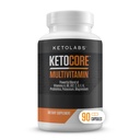 Ketocore Keto vitaminer | Keto Multivitamin for menn og kvinner | Keto kosttilskudd og karnivore kosttilskudd, Keto vennlig Multivitamin | Ingen keto influensa | rik på magnesium og kalium | 90 kapsler