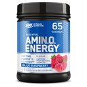 Optimum Ernæring Amino Energi - Før trening med grønn te, BCAA, Aminosyrer, Keto vennlig, Grønn Kaffe Ekstrakt, Energi pulver - Blå bringebær, 65 serveringer (Packing May Vary)