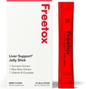 Freetox Liver Detox Jelly Sticks – Pre-Party Hangover Support & neste dag Recovery Supplement – Hydration + Antioksidanter – Berry Flavor – 10 Stick Pack