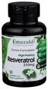 Emerald Labs Resveratrol - Diett Supplement med Resveratrol for Cellular og Cardiovaskulær støtte - 30 Grønnsaker Kapsler