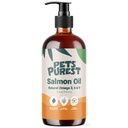 Kjæledyr Purest Salmon Oil for hunder, katter, hester, ferger og kjæledyr - 32 Fl Oz 100% ren premium Mat Grade - Naturlig Omega 3, 6 & 9 Supplement - fremmer coat, hud, ledd og hjerne helse