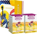 Immun Booster Fizzy Drink Mix Herbal Supplement laget med Astragalus, Ginger, Jujube, Attryloder, Passion frukt, ingen kunstige, 10 pakker (2 bokser)