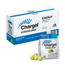 Chargel White Grape, Koffeinfri øyeblikkelig energi Gel løp, sykling, trening, Vandring Essentials for kvinner og menn, Gaver for Runners - Carbs vitaminer, Glutenfri - Pakke med 6 Gels - 6.35oz Hver