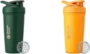 BlenderBottle 24-Ounce rustfritt stål Shaker Cup Bundle med Wire Whisk - Skog og Mango