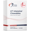 Designs for Helse D-Mannose med Cranberry Chewables - UT Intensive Chews for kvinner + menn, Urin Tract Support Supplement med Cranberry Extract - naturlig oransje Flavor - Vegan (30 tabletter)