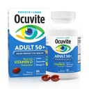 Ocuvite 50+ Eye Vitamin & Mineral Supplement, Multivitamin for Visjon & Okulære Helse med Omega-3, Sink, Vitaminer C & E, Lutein & Zeaxanthin, Sink kosttilskudd for kvinner og menn, 90 Softgels
