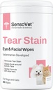 Tear Stain Remover Øye Tørker for hunder og katter, renser øyet Boogers og Gunk utløsning, ansiktsrensing med Aloe Vera (France Free)