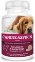 Vetality Canine Aspirin til hunder | Rask smerte relief | Stor til X-store hunder | Lever Flavor | 120 Chewable tabletter