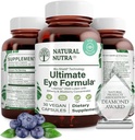 Naturlig Nutra Ultimate Eye Health Supplement - Bilbær og blåbær ekstrakt blanding for dag og natt visjon støtte, fremmer farge perception & øye klarhet - ikke-GMO, Vegan - 30 kapsler (pakke med 2)