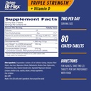 Osteo Bi-Flex trippel styrke(5) med vitamin D glucosamine Chondroitin felles helse supplement, belagte tabletter, 80 telle (pakke med 2)
