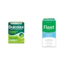 Dulcolax Overnatting Relief Laxative 50 Count & Fleet Saline Enema Adult Acceleration Relief 4 flasker