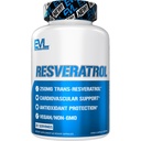 Evlution Anti Aging Trans Resveratrol Supplement ernæring Super Antioksidant Supplement med 250mg Trans-Resveratrol fra Resveratrol 500mg Japan Knotweed ekstrakt for immun og hjerte helse