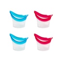 BRBASAP Eye Wash Cup 4Pack Eye Wash Kit Silikone Eyelash Lid omsorg for trøtt tørre øyne Effektiv Eye Cleaner løsning med lagringscontainer Soothing trette øyne (blå og rosa)