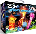 UNGLINGA 250+ Science Experiments Kit for barn, Jenter Leketøy Bursdagsgaver Ideer, Kjemi Set, S.T.E.M Aktiviteter pedagogisk prosjekt, Volcano vitenskapsmann Kit