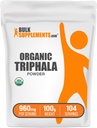 BulkSupplements.com Organic Trippela Powder - Haritaki Powder, Ayurvedic Supplement - Glutenfri, 960 mg per servering, 100g (3,5 oz) (Pack of 1)
