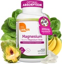 Zahler - Magnesium Supplement Kapsler 200 mg (250 greve) Certified Kosher Bioactive Magnesium Citrat for Max Absorpsjon - Naturlig Magnesium Mineral for menn og kvinner - Beste Magnesium Supplements