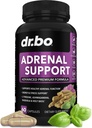 Adrenal støtte Cortisol Manager Supplement - Adrenal tretthet kosttilskudd for kvinner og menn med naturlig Adaptogen Ashwagandha Holy Basil Rhodiola L Tyrosin kompleks tretthet Cortisol helse - 60 piller